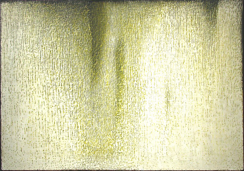 <br />
MARIO DELUIGI Grattage G.V. 031 1959 Olio su tela 95 x 135 cm Firmato
